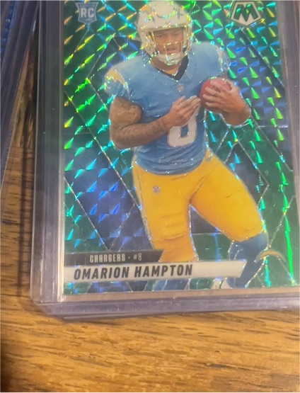 2025 Panini Mosaic #335 Omarion Hampton — front