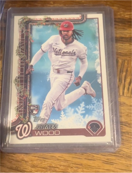 2025 Topps Holiday #H94 James Wood — front