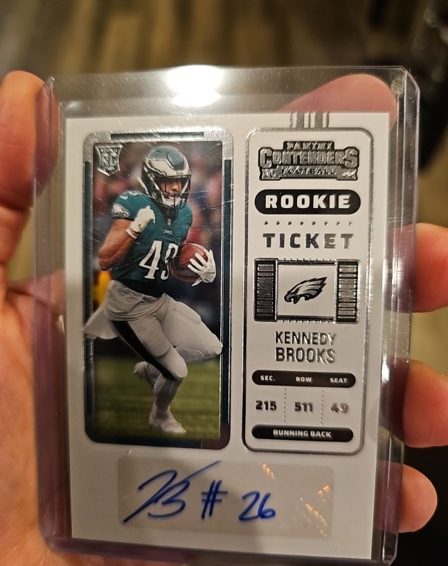 2022 Panini Contenders #282 Kennedy Brooks Rookie Ticket Auto — front