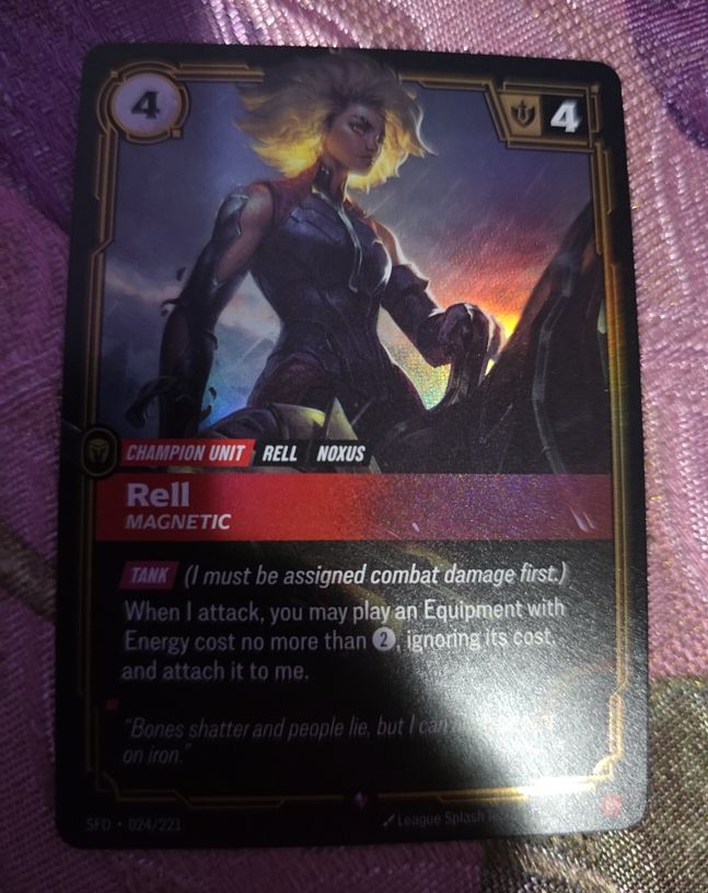 2024 Spiritforged Riftbound #024 Rell Magnetic — front