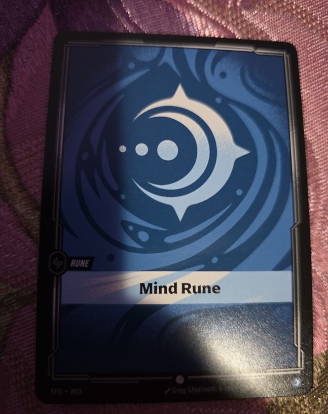 Spiritforged Riftbound #R03 Mind Rune — front