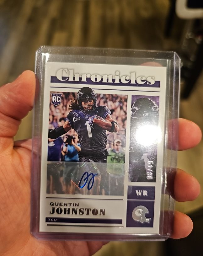 2023 Panini Chronicles Draft Picks #3 Quentin Johnston — front