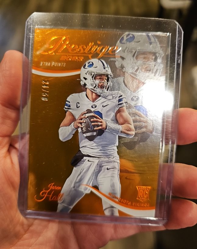 2023 Panini Prestige #346 Jaren Hall Xtra Points Orange Rookie Card — front