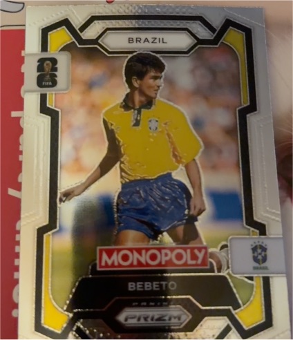2026 Panini Prizm Monopoly FIFA World Cup #20 Bebeto — front