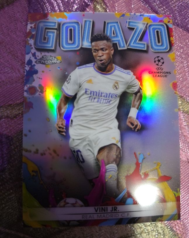 2021-22 Topps Chrome UEFA Champions League Golazo #G-2 Vinicius Jr. — front