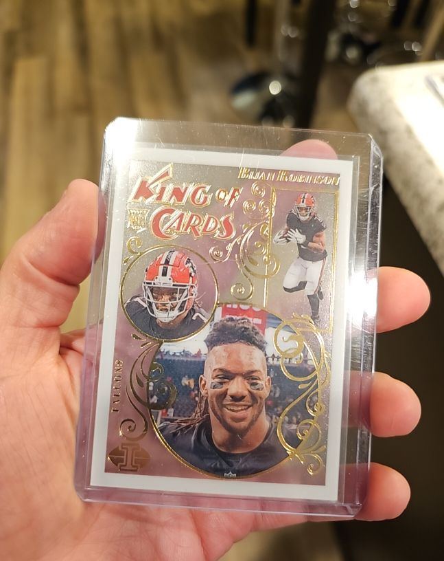2023 Panini Illusions #15 Bijan Robinson King of Cards — front