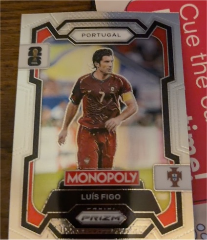 2026 Panini Prizm Monopoly FIFA World Cup #31 Luis Figo — front