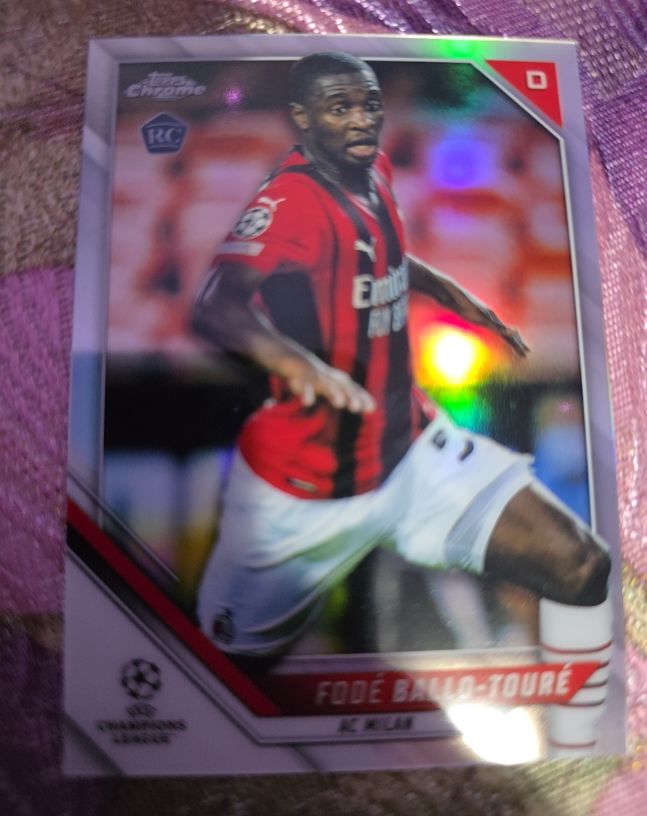 2021-22 Topps Chrome UEFA Champions League #98 Fodé Ballo-Touré Rookie RC — front