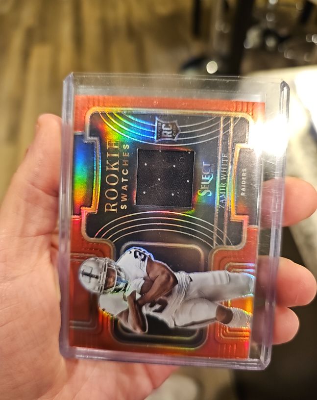 2022 Panini Select #RSW-20 Zamir White Rookie Swatches Red Prizm — front