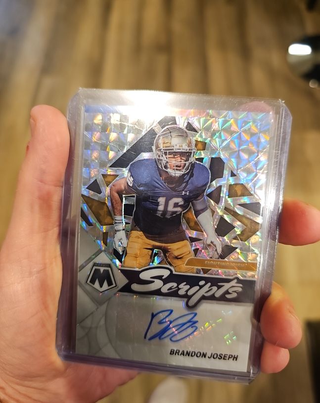 2023 Panini Mosaic Draft Picks #SM-BJO Brandon Joseph Scripts Mosaic — front