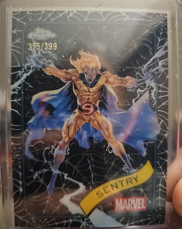 2025 Topps Chrome Marvel #153 Sentry Black Webs — front