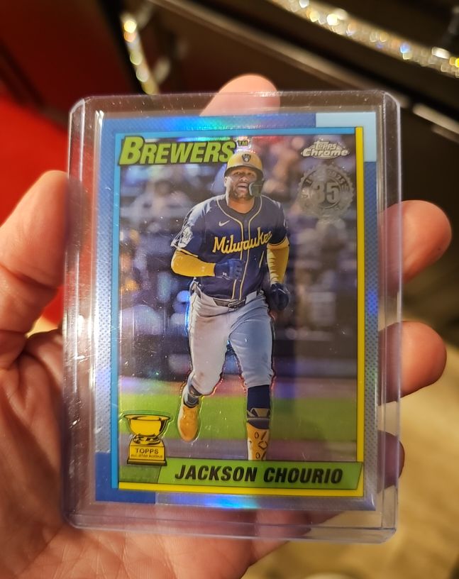 2025 Topps Chrome 1990 #90CB-9 Jackson Chourio — front