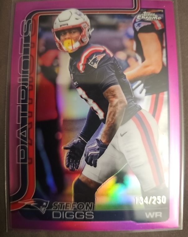 2025 Topps Chrome #205 Stefon Diggs — front