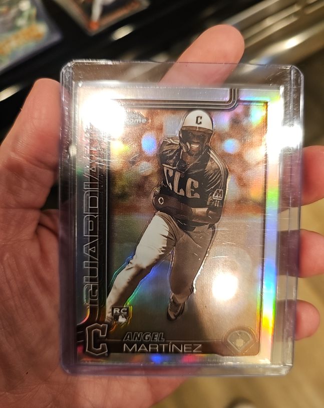 2025 Topps Chrome #155 Angel Martinez Sepia Refractor Rookie — front