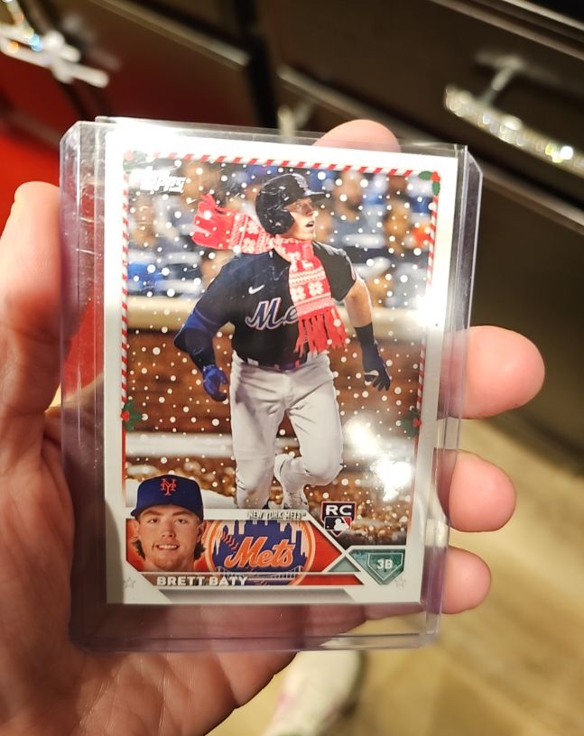 2023 Topps Holiday #H151 Brett Baty Rookie — front