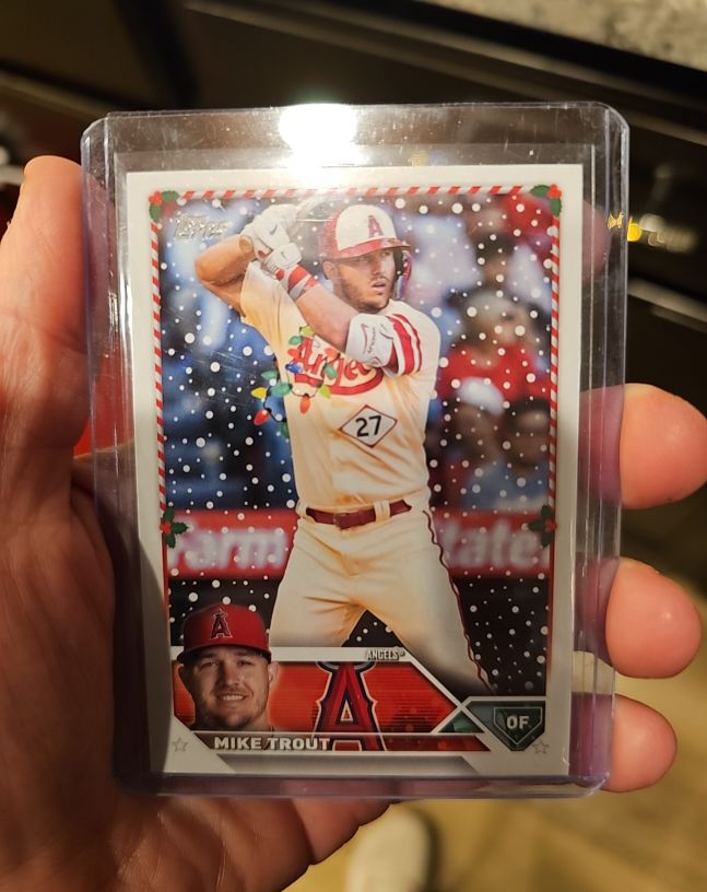 2023 Topps Holiday #H27 Mike Trout — front