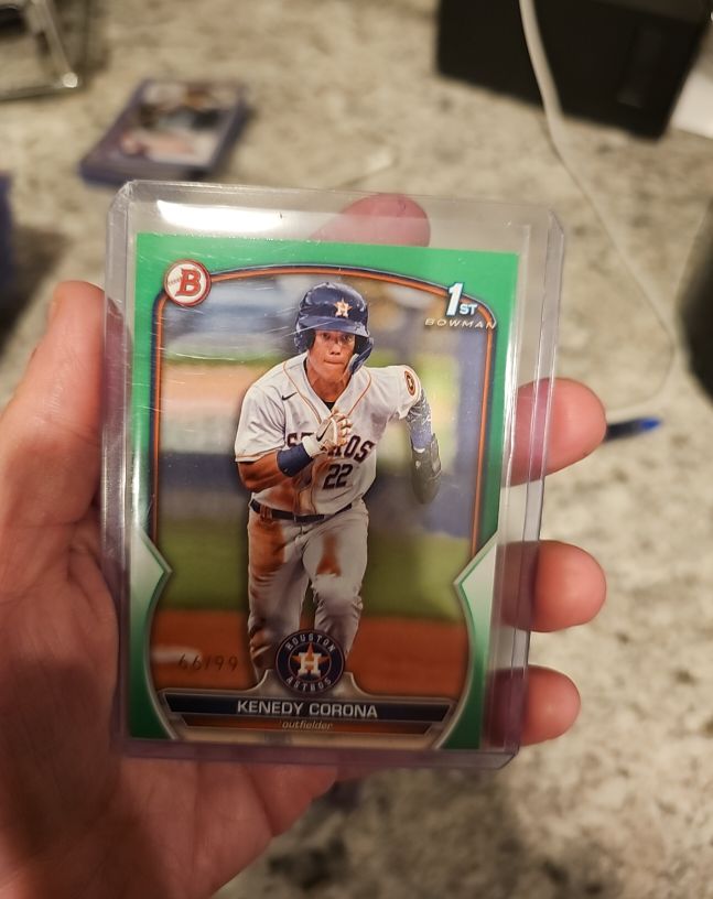 2023 Bowman 1st Bowman Green #BP-148 Kenedy Corona — front