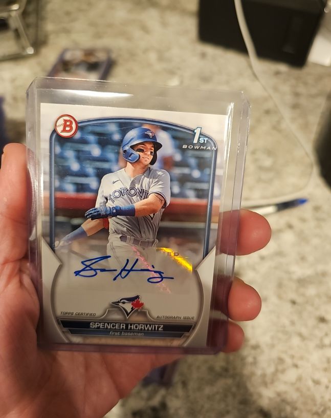 2023 Bowman Paper Prospect Autographs #PPA-SH Spencer Horwitz — front