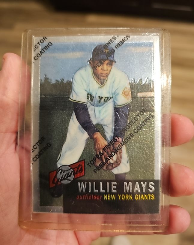 1996 Topps Finest #3 Willie Mays — front