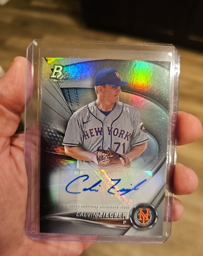 2022 Bowman Platinum #TOP-65 Calvin Ziegler — front