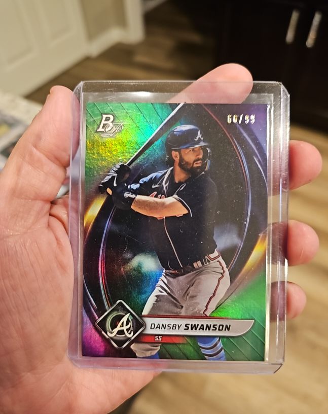 2022 Bowman Platinum #100 Dansby Swanson — front