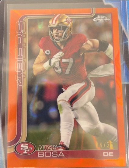 2025 Topps Chrome Football #264 Nick Bosa — front