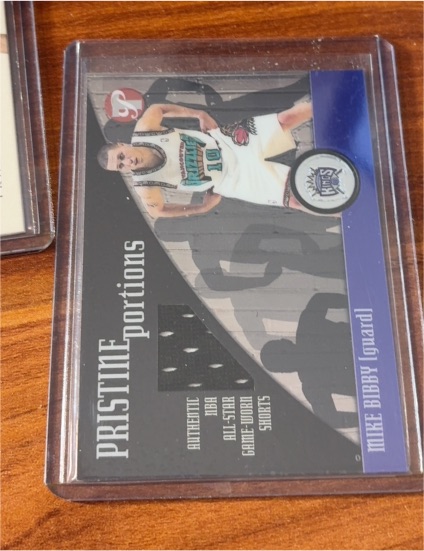 2001-02 Topps Pristine Pristine Portions #PP-MB Mike Bibby — front