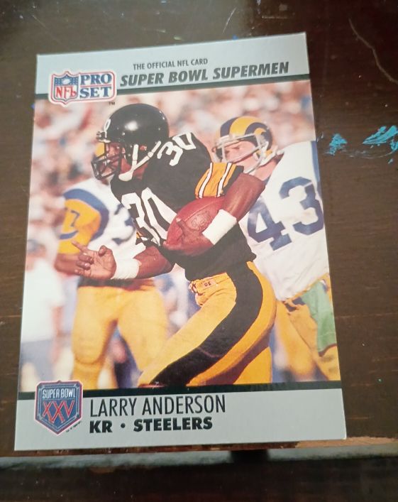 1990 Pro Set Super Bowl #125 Larry Anderson — front