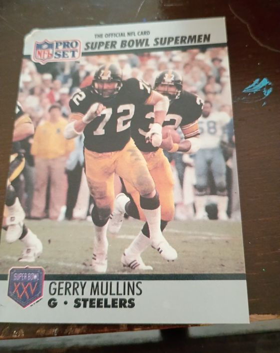 1990 Pro Set Super Bowl Supermen #67 Gerry Mullins — front