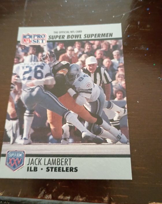 1990 Pro Set Super Bowl Supermen #90 Jack Lambert — front