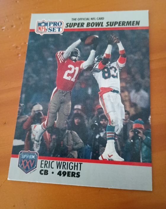1990 Pro Set Super Bowl #107 Eric Wright — front
