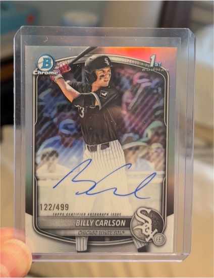 2025 Bowman Draft Chrome #CPA-BC Billy Carlson — front