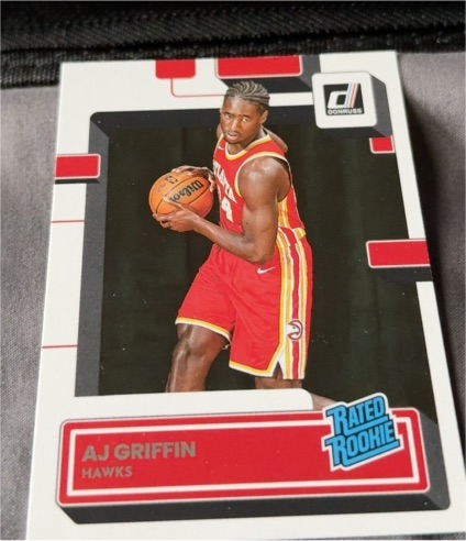 2022-23 Donruss #216 AJ Griffin Rated Rookie Atlanta Hawks — front