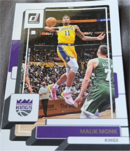 2022-23 Donruss #141 Malik Monk Sacramento Kings — front