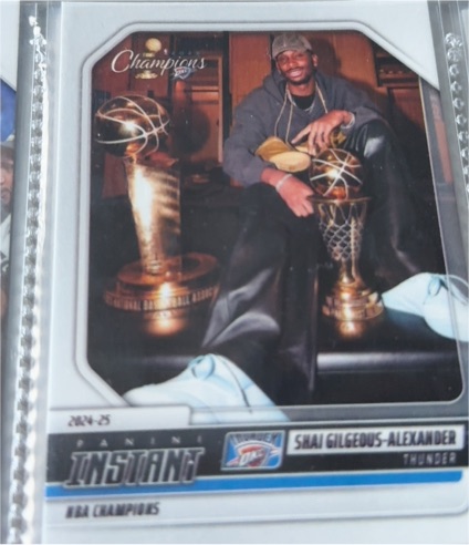 2024-25 Panini Instant NBA Champions #30 Shai Gilgeous-Alexander — front