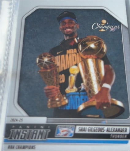 2024-25 Panini Instant NBA Champions #5 Shai Gilgeous-Alexander — front
