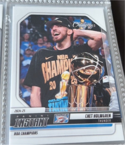 2024-25 Panini Instant NBA Champions #7 Chet Holmgren — front
