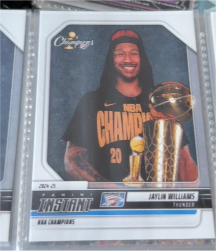 2024-25 Panini Instant NBA Champions #17 Jaylin Williams — front