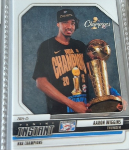 2024 Panini Instant NBA Champions #284-28 Aaron Wiggins — front