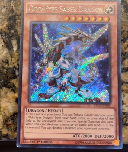Yu-Gi-Oh! 2015 YS15-ENF00 Odd-Eyes Saber Dragon — front