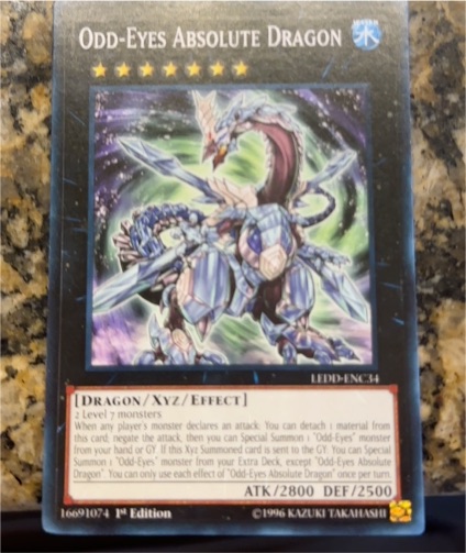 Yu-Gi-Oh! LEDD-ENC34 Odd-Eyes Absolute Dragon — front