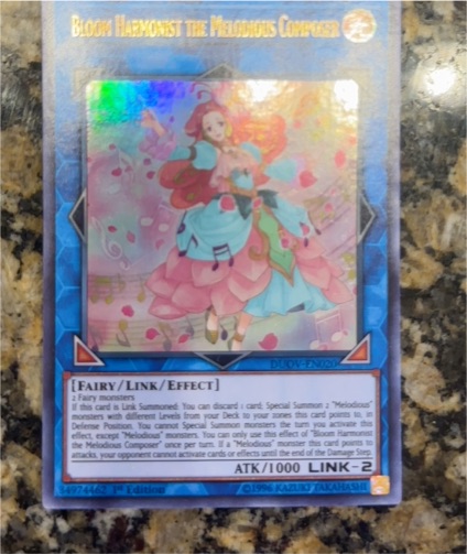 2020 Yugioh DUOV-EN020 Bloom Harmonist the Melodious Composer — front