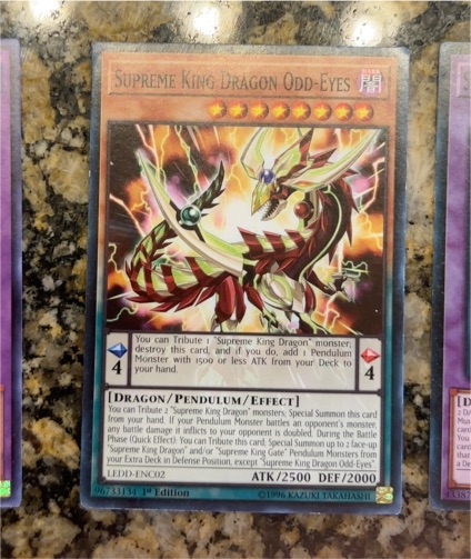 2016 Yu-Gi-Oh! LEDD-ENC02 Supreme King Dragon Odd-Eyes — front
