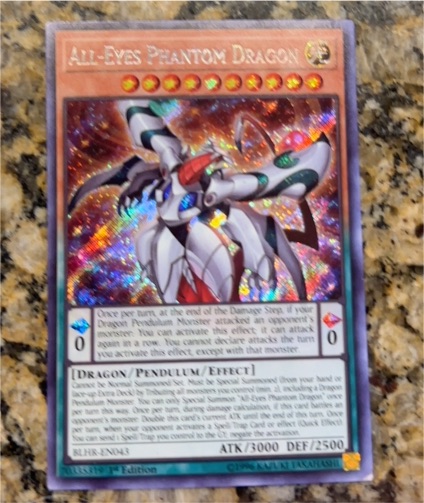 2020 Yugioh BLHR-EN043 All-Eyes Phantom Dragon — front