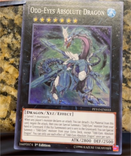 2017 Yu-Gi-Oh! Pendulum Evolution #PEVO-EN033 Odd-Eyes Absolute Dragon — front