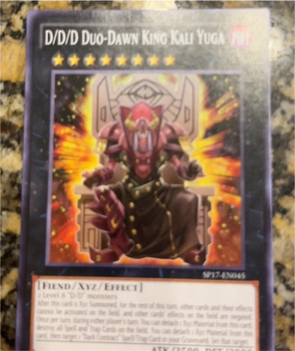 2016 Yu-Gi-Oh! SP17-EN045 D/D/D Duo-Dawn King Kali Yuga — front