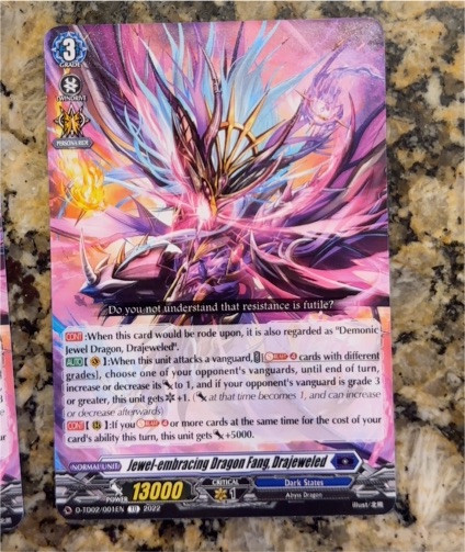2022 Cardfight!! Vanguard DZ-BT10/004EN Demonic Jewel Dragon Emperor, Drajeweled Magnus — front