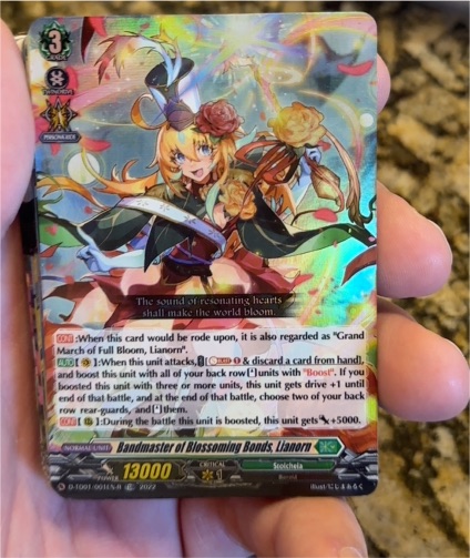 Cardfight Vanguard DZ-BT11/013EN Bandmaster of Blossoming Bonds, Lianorn — front