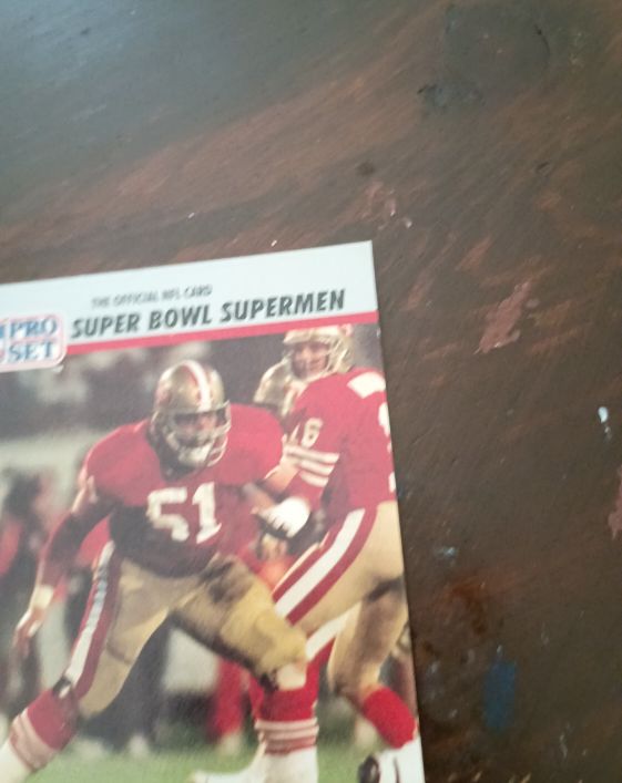 1990 Pro Set Super Bowl Supermen #63 Randy Cross — front