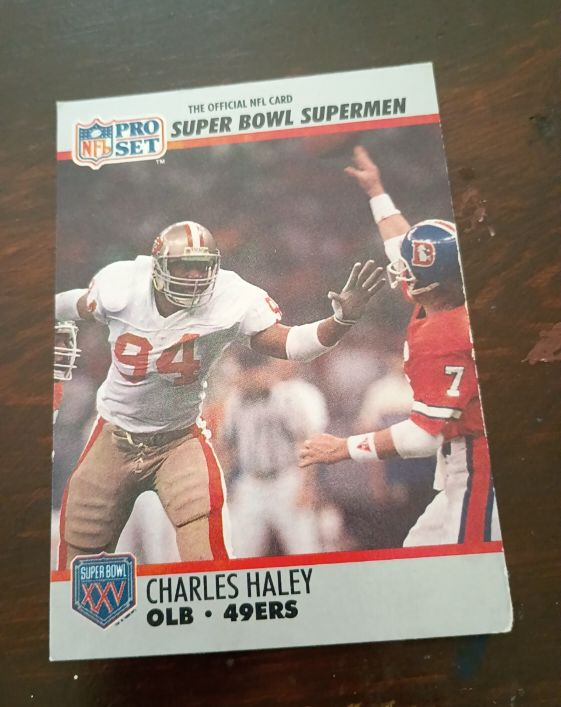 1990 Pro Set Super Bowl XXV #95 Charles Haley — front